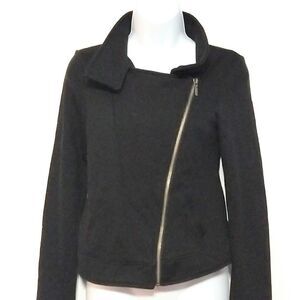 Seven sister Moto black zip jacket small